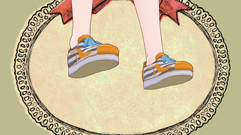 《VRoid》ラインスニーカー