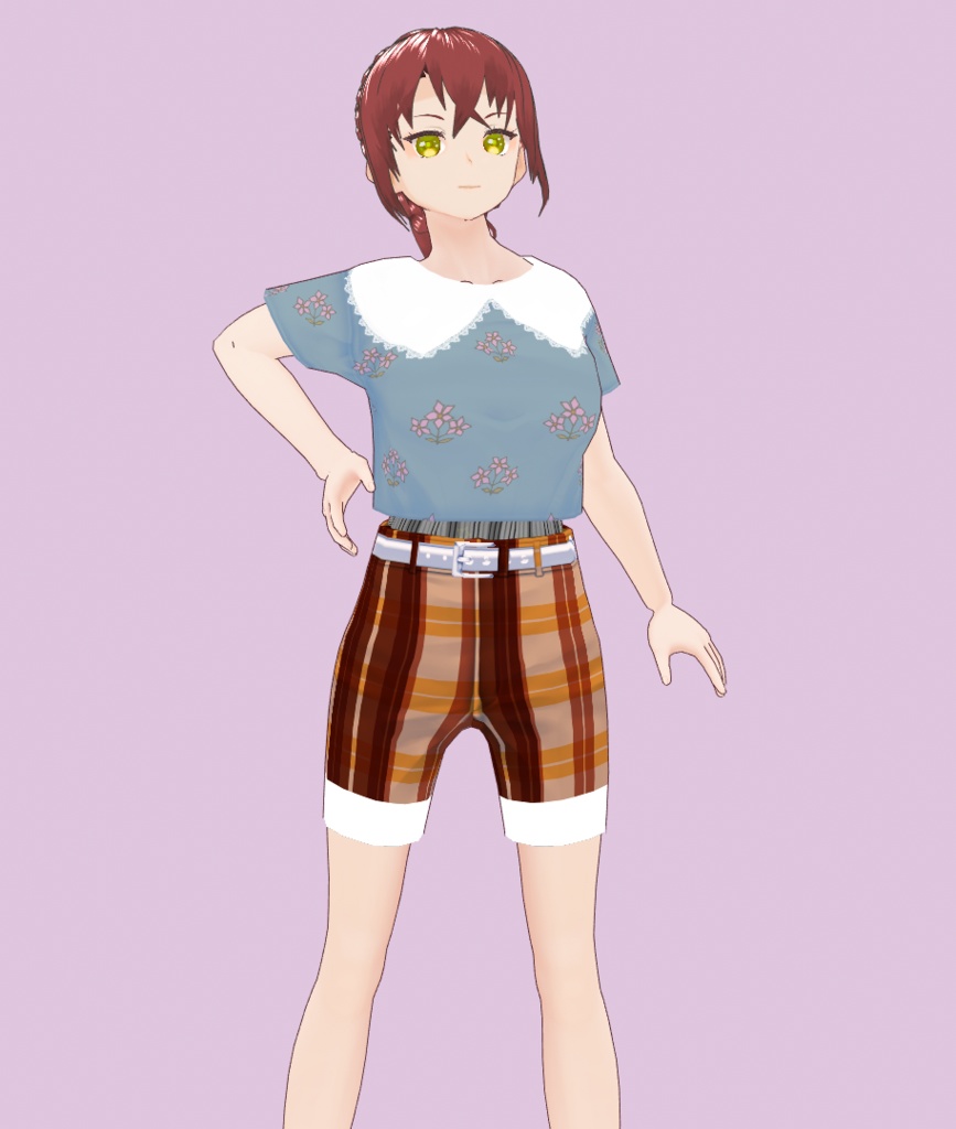 《Vroid》ミニTパンツセット