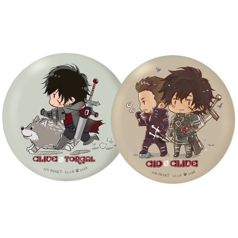 Cid&Clive Can badge set