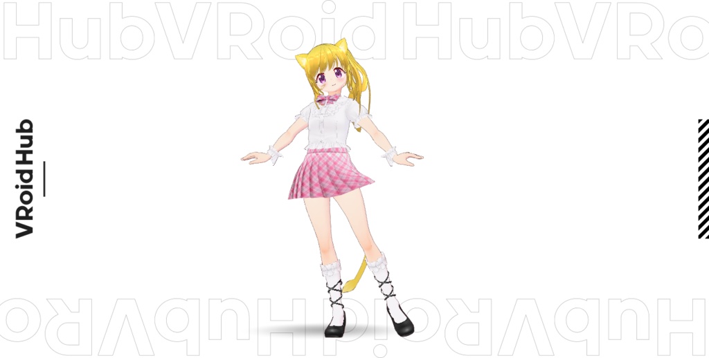 メイクちゃん第１弾！VRoidでつくったのです…！VroidHUB直プレイ(可能な物がHUBにあります)！