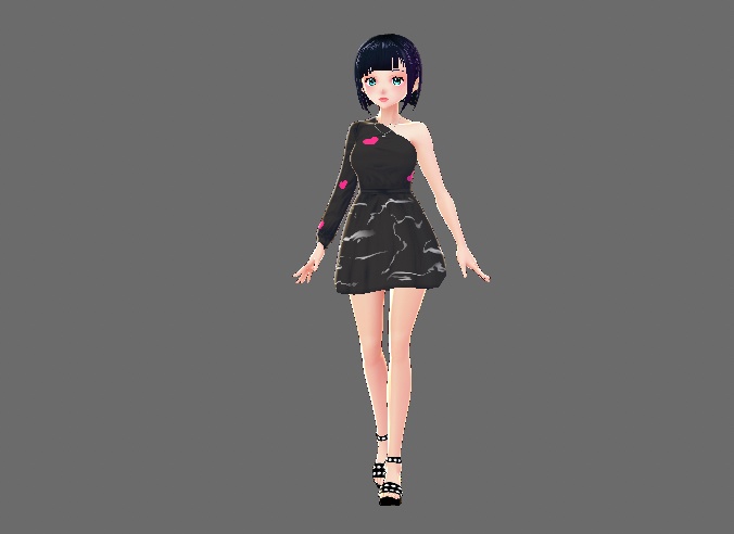 Coloured and Heart Patterned Tie Tops + Marble Skirt