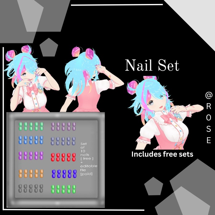 [ Free items included ] Nails