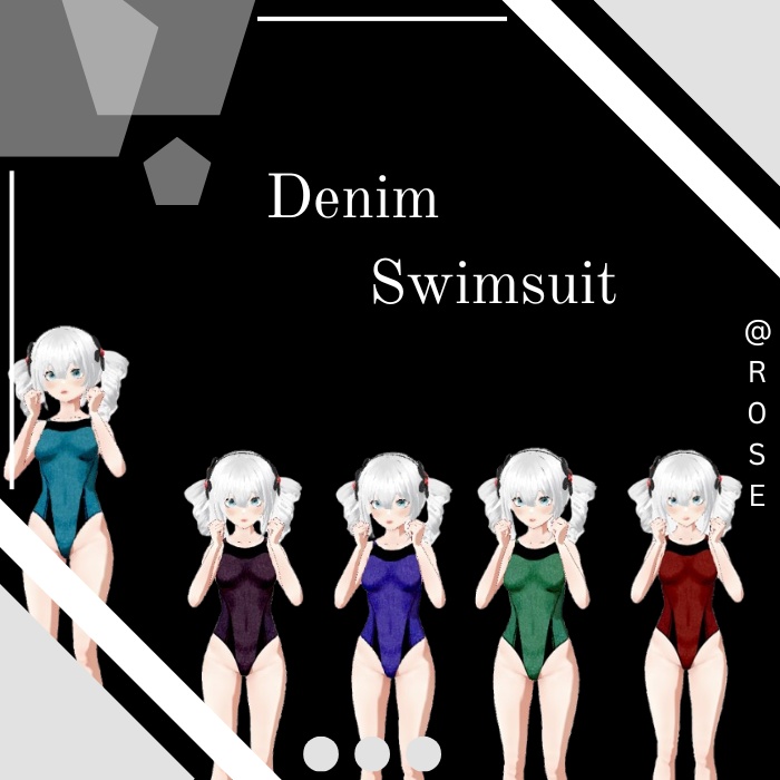 [Paid] Denim Swimsuit - Set of 14
