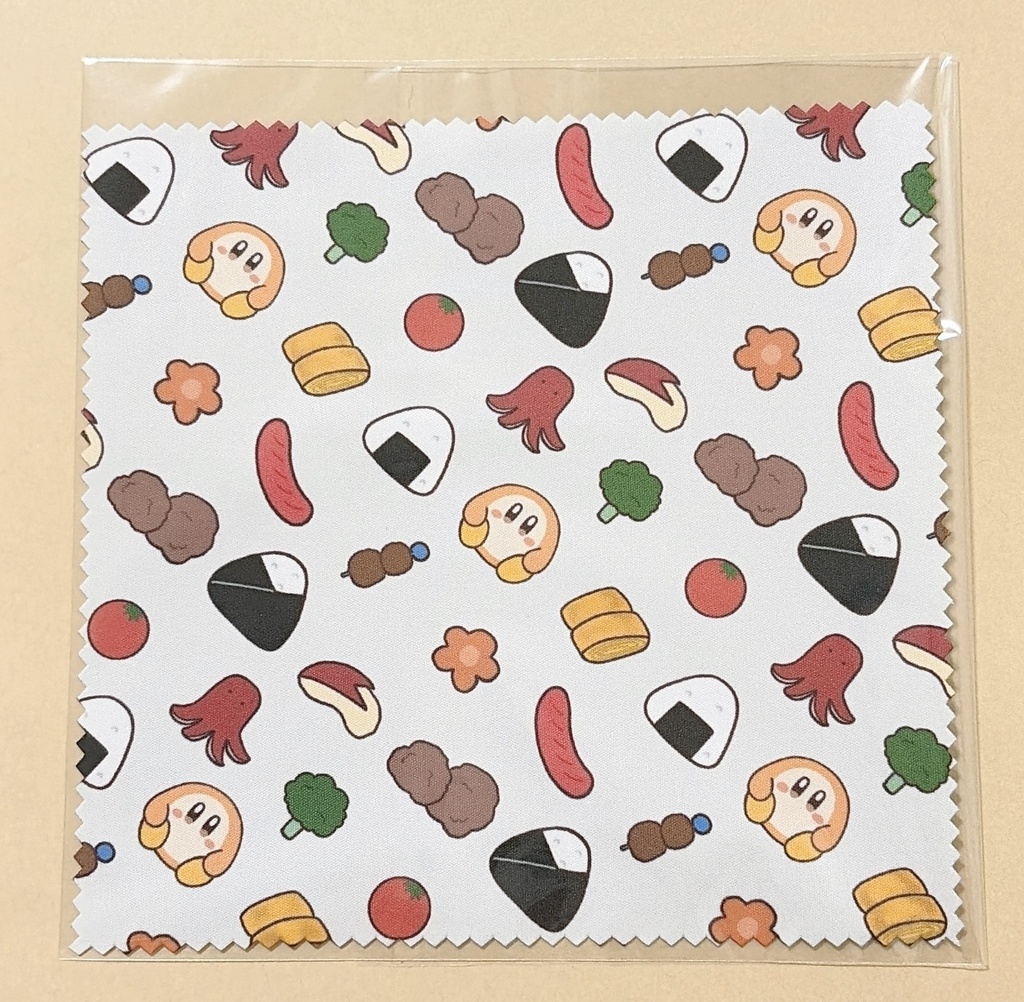 ワドルディとお弁当の眼鏡拭き(オマケ付き)