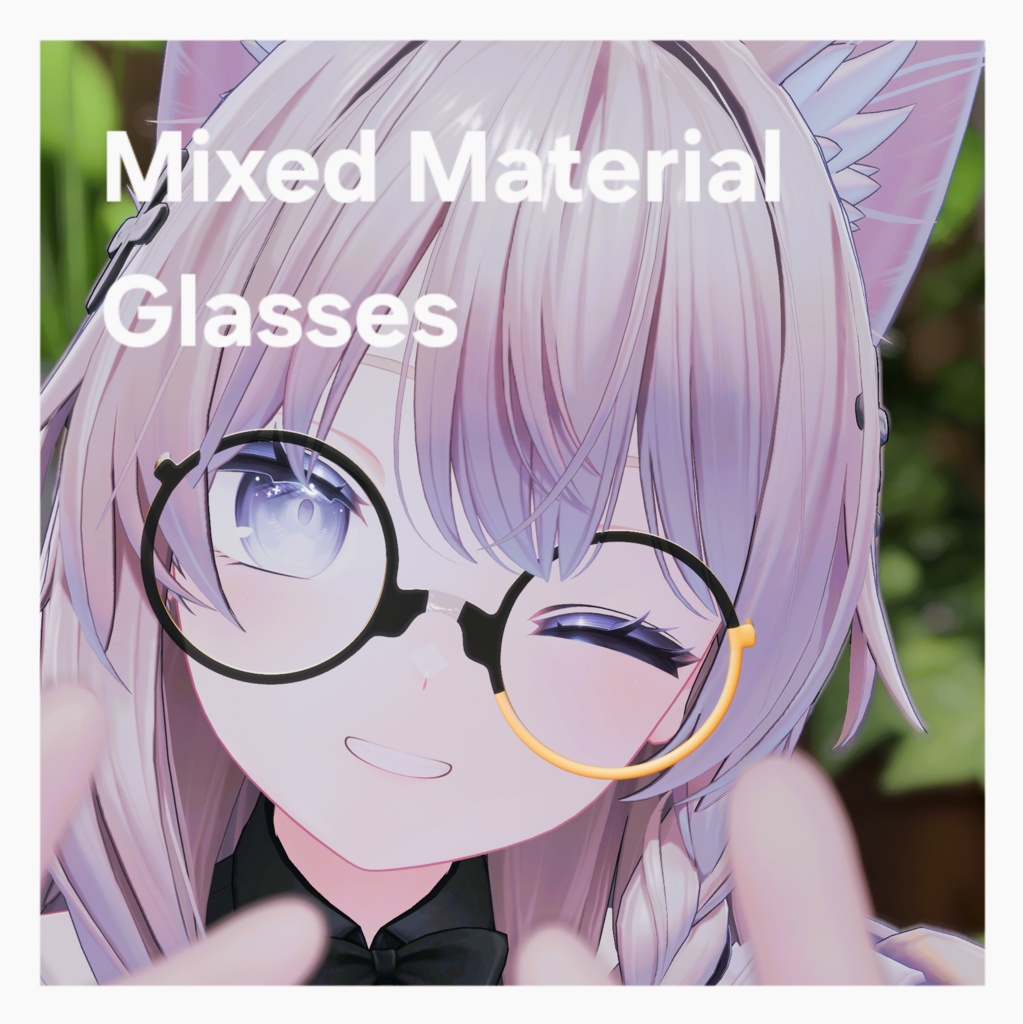 Mixed Material Glasses【伊達眼鏡(メガネ)】
