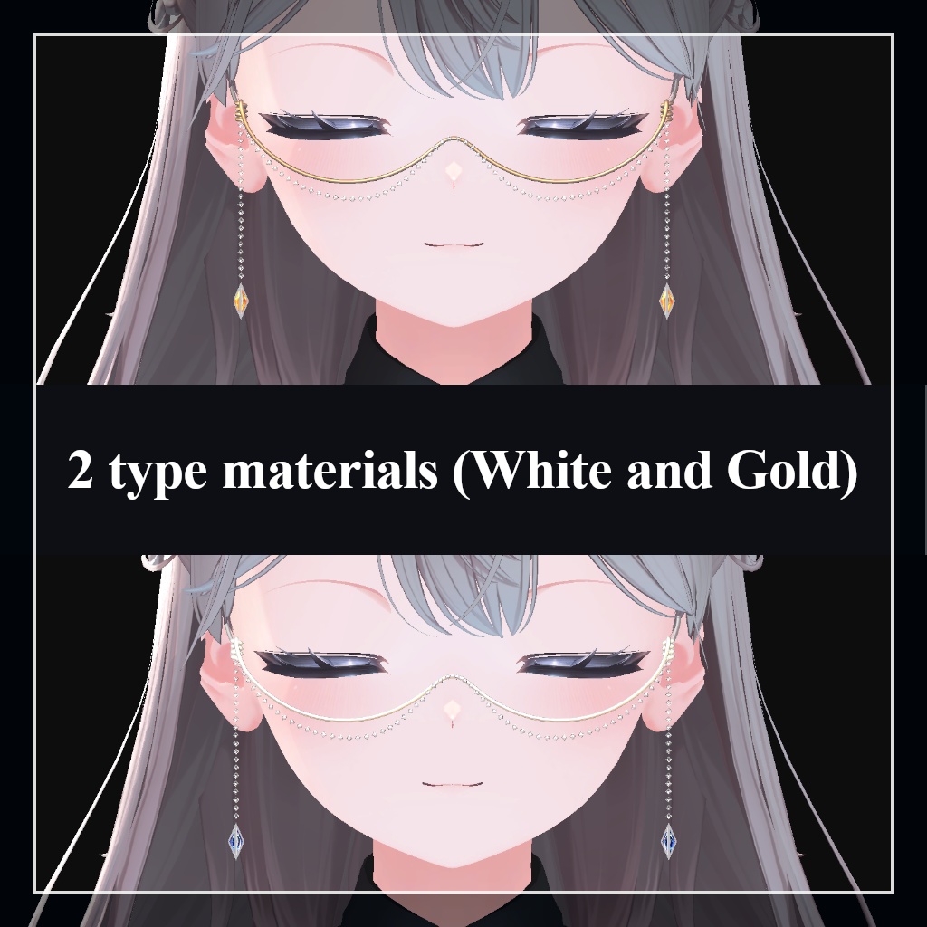 【VRChat】Dangle Glasses【MA対応】