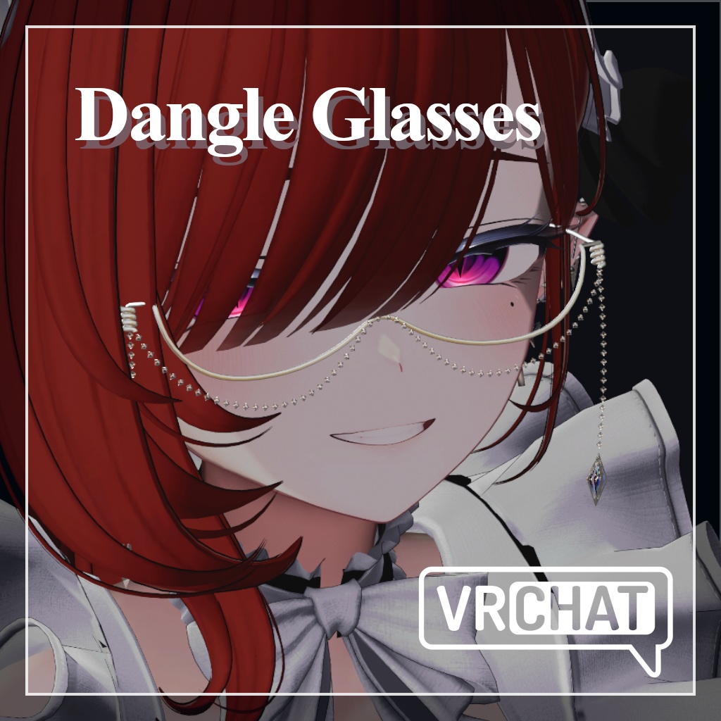 【VRChat】Dangle Glasses【MA対応】