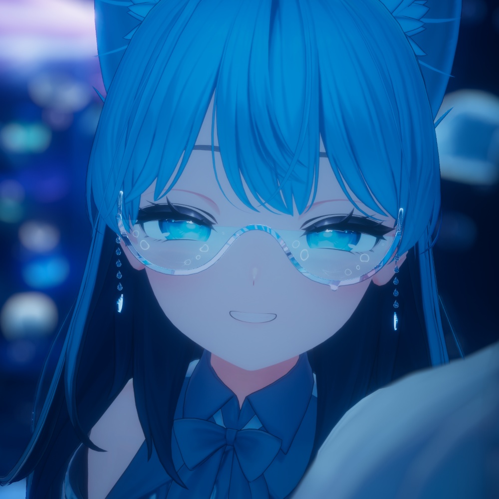 【VRChat】ほほのみずたまり【ゆれる水の眼鏡】