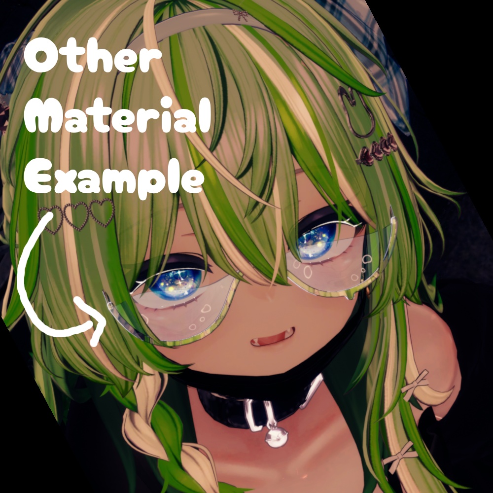 【VRChat】ほほのみずたまり【ゆれる水の眼鏡】