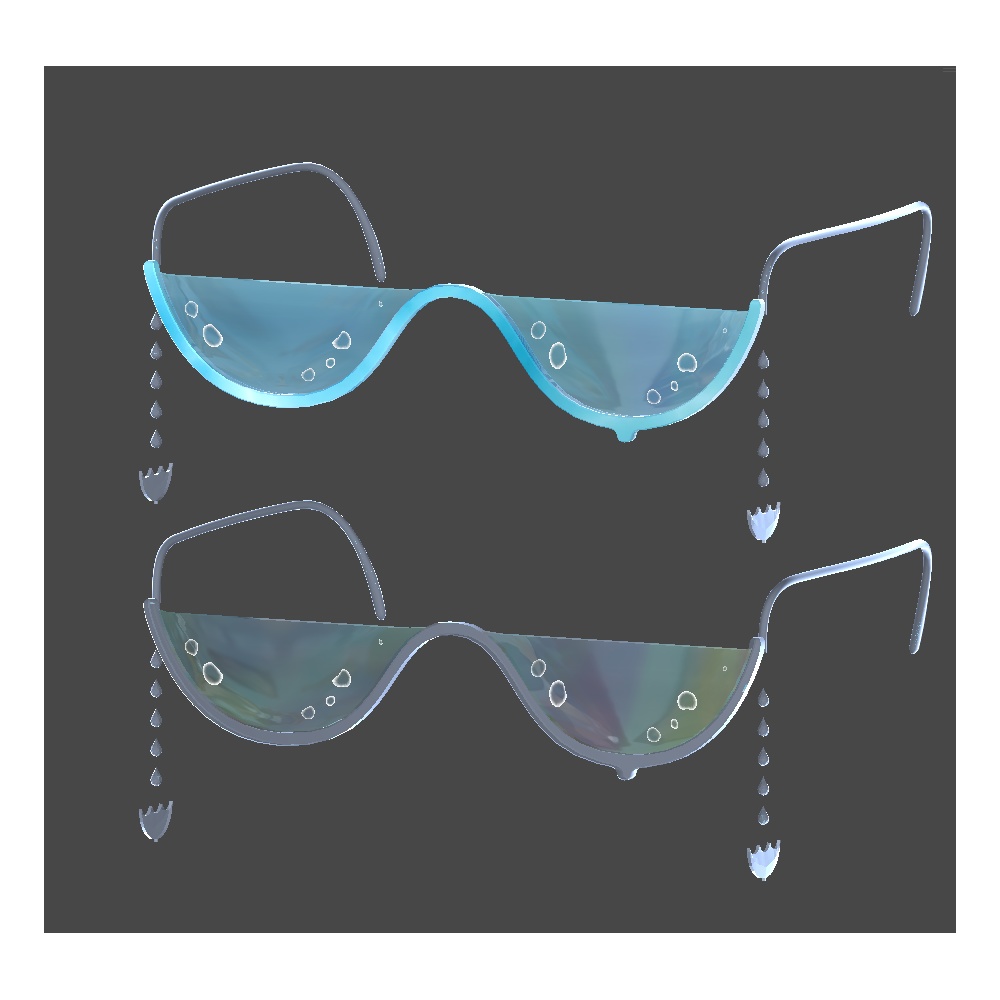 【VRChat】ほほのみずたまり【ゆれる水の眼鏡】