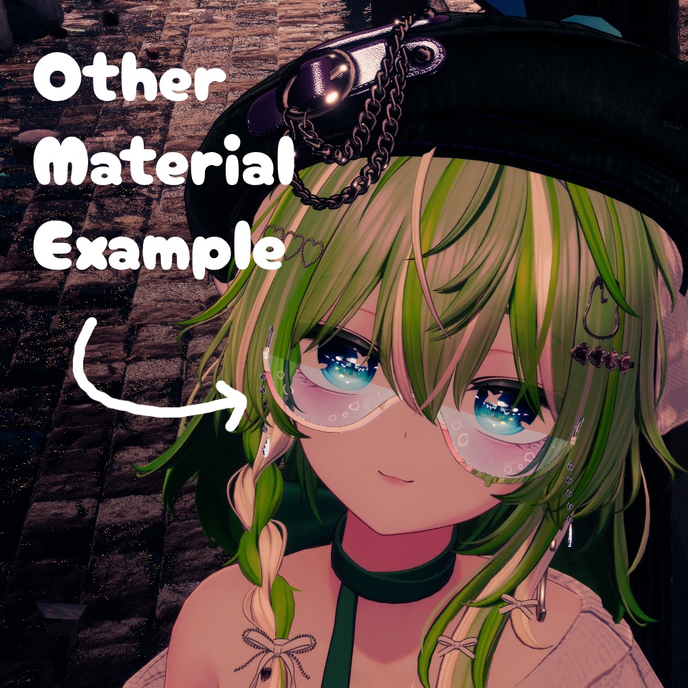 【VRChat】ほほのみずたまり【ゆれる水の眼鏡】