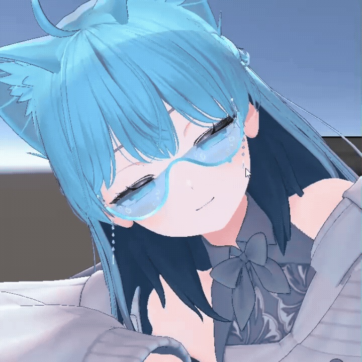 【VRChat】ほほのみずたまり【ゆれる水の眼鏡】