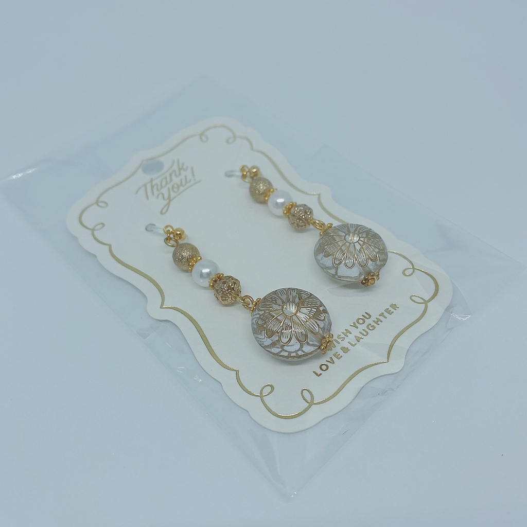 鶴丸国永イメージ❁ノンホール樹脂ピアス