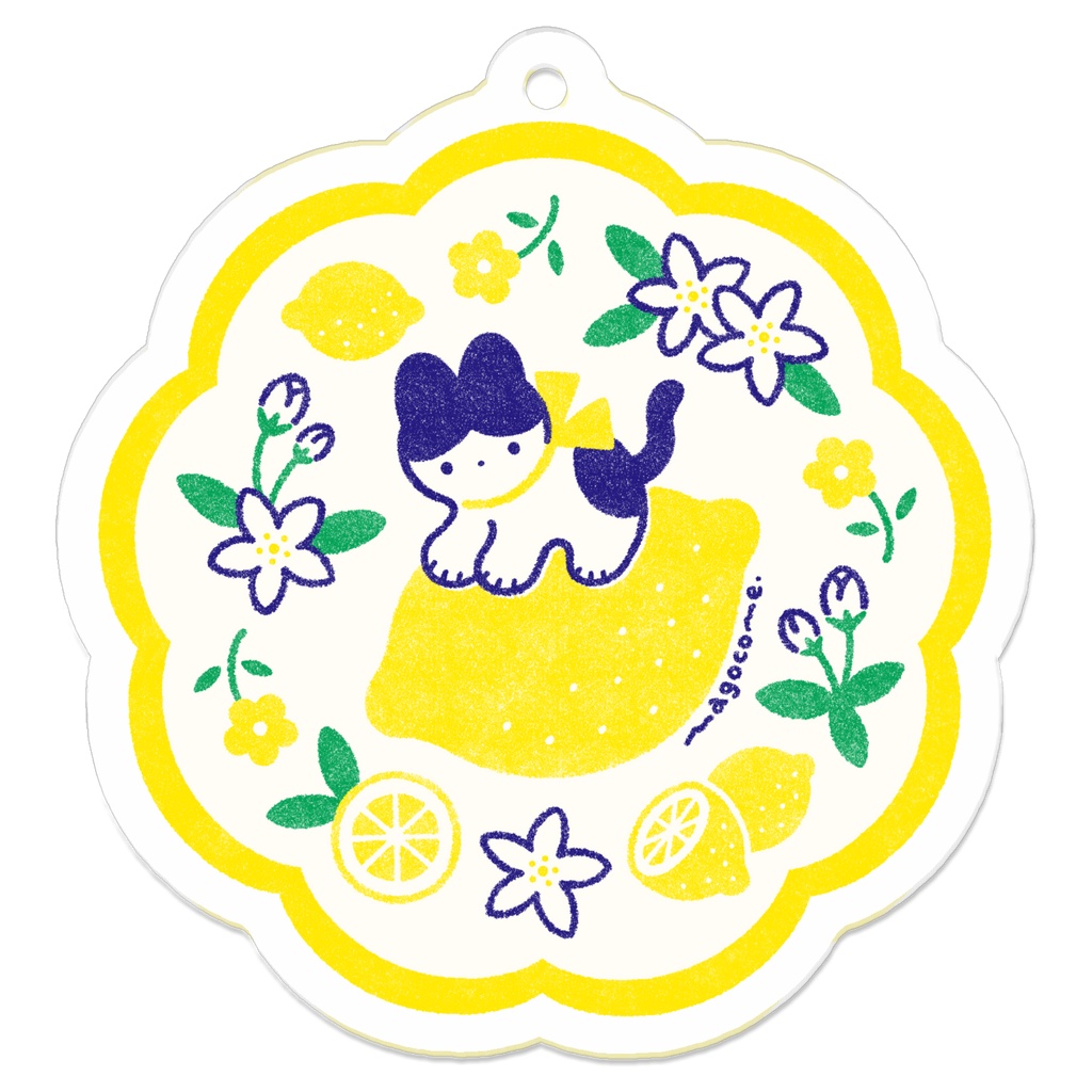 【アクリルキーホルダー】NEKOさん＆レモン🍋