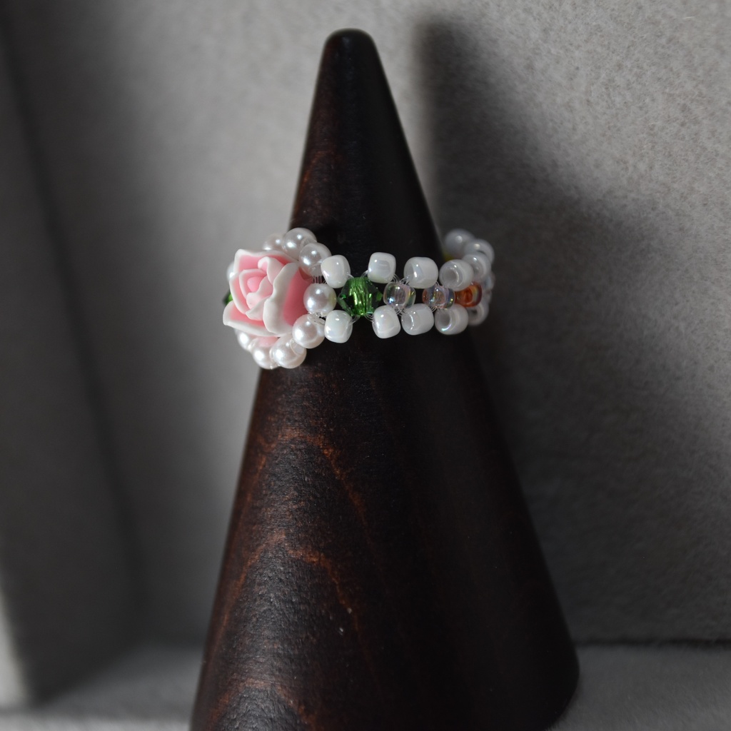 ミニバラのリング【サイズ変更可】