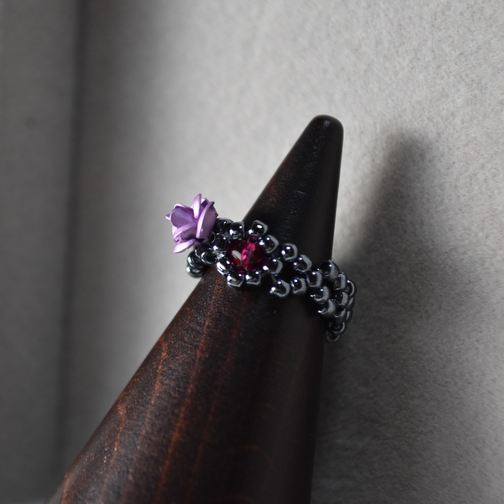 ミニバラのリング【サイズ変更可】