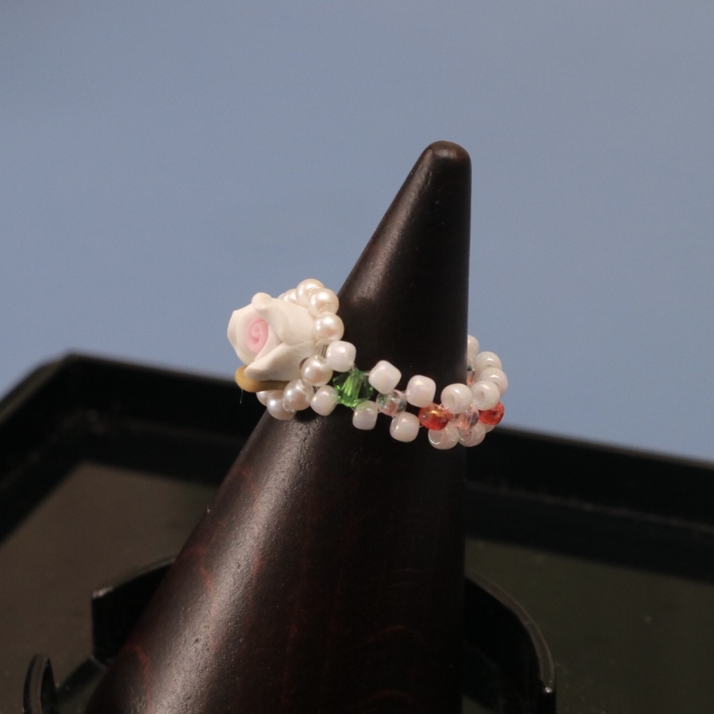 ミニバラのリング【サイズ変更可】