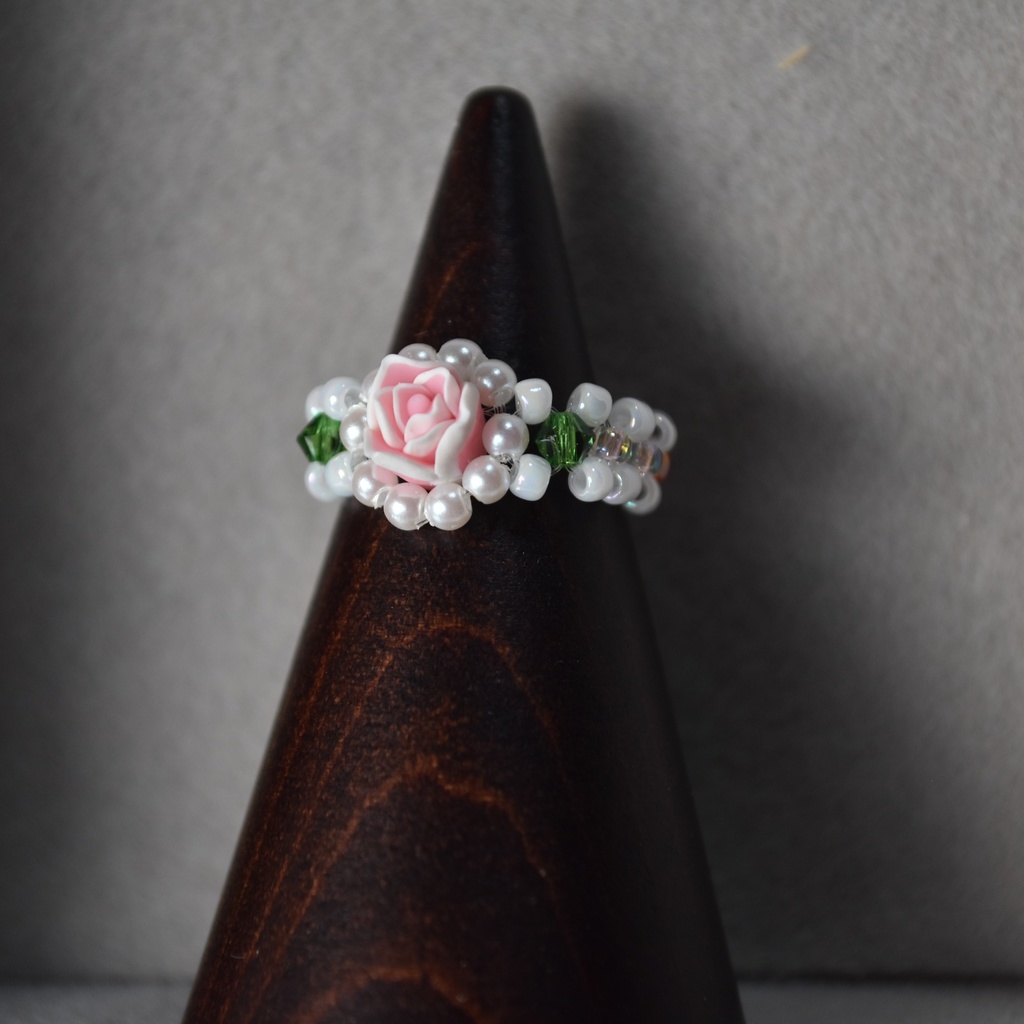 ミニバラのリング【サイズ変更可】