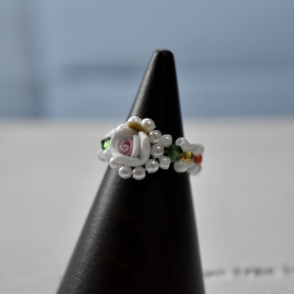 ミニバラのリング【サイズ変更可】