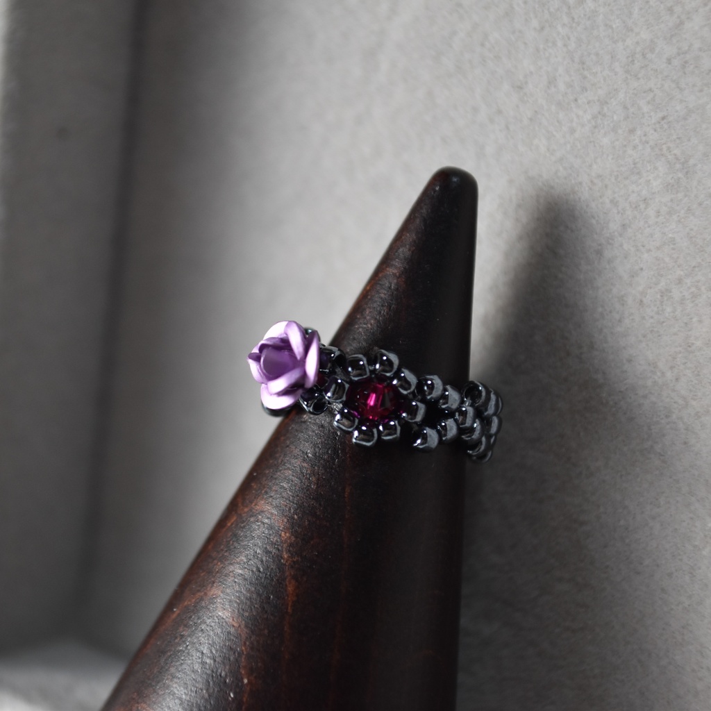 ミニバラのリング【サイズ変更可】