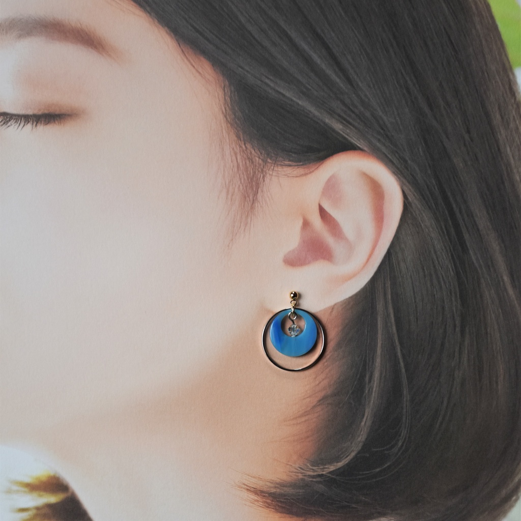 人魚のお散歩(水面:A) ピアス/イヤリング