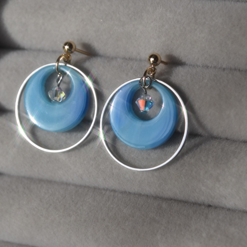 人魚のお散歩(水面:A) ピアス/イヤリング