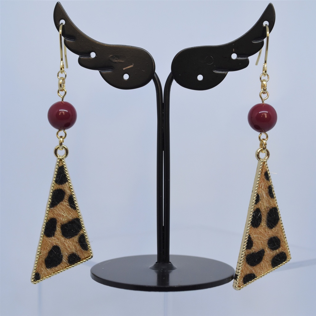 カシス×レオパードのピアス/イヤリング