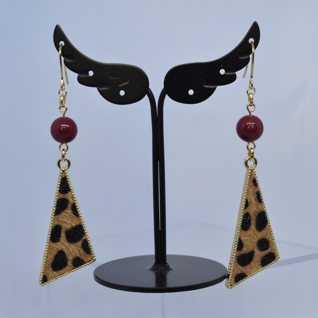 カシス×レオパードのピアス/イヤリング