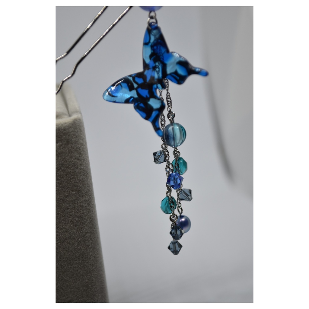 胡蝶-氷雨- かんざし