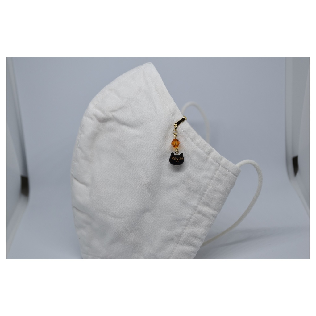 ハロウィンな黒猫さんのマスククリップ