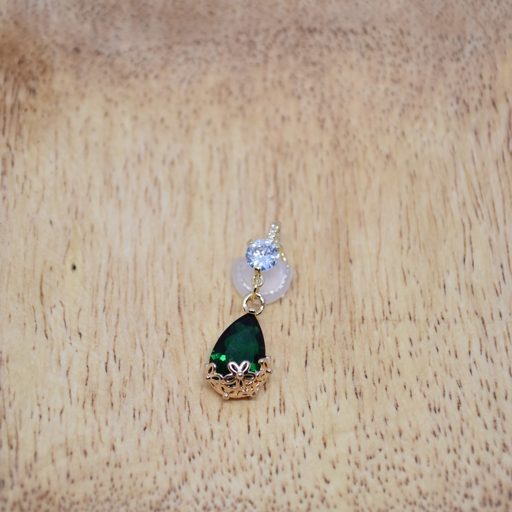 硝子どろっぷのマスククリップ 深緑