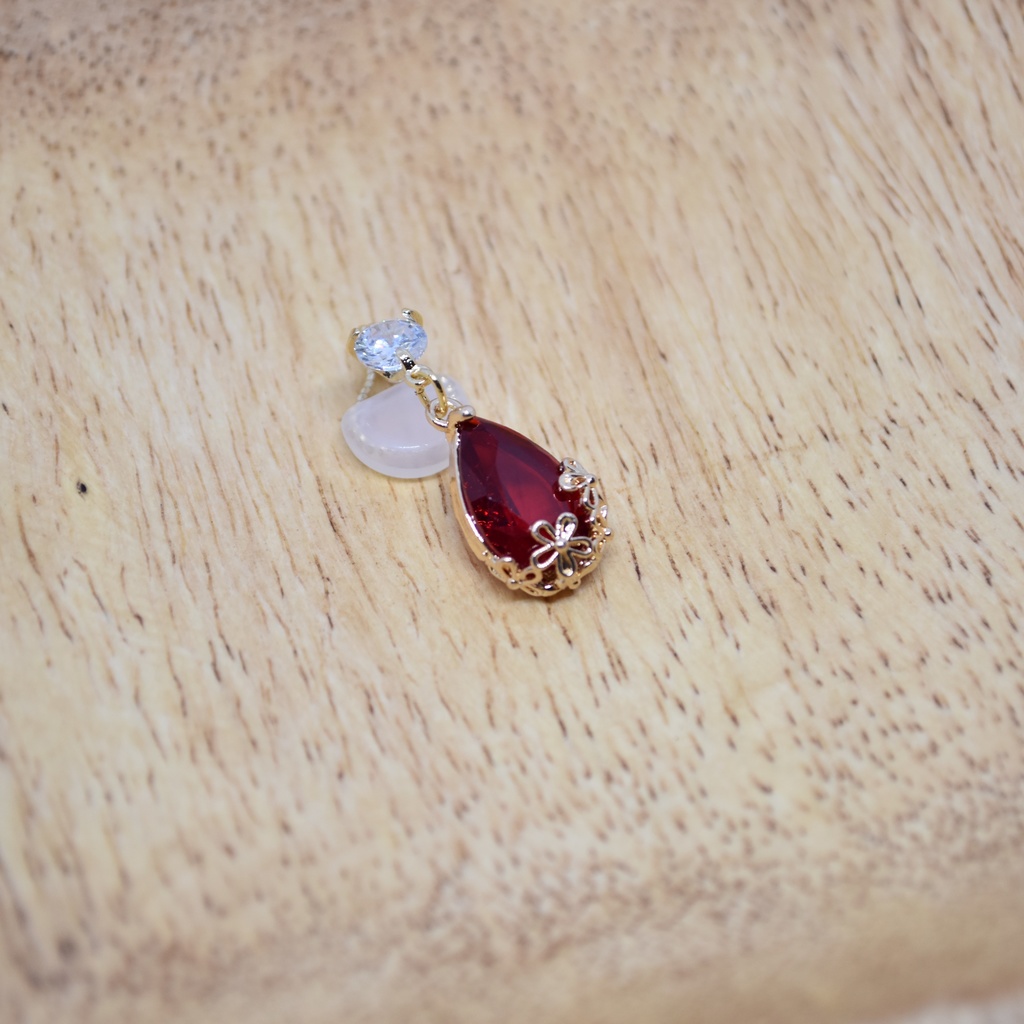 硝子どろっぷのマスククリップ 深紅