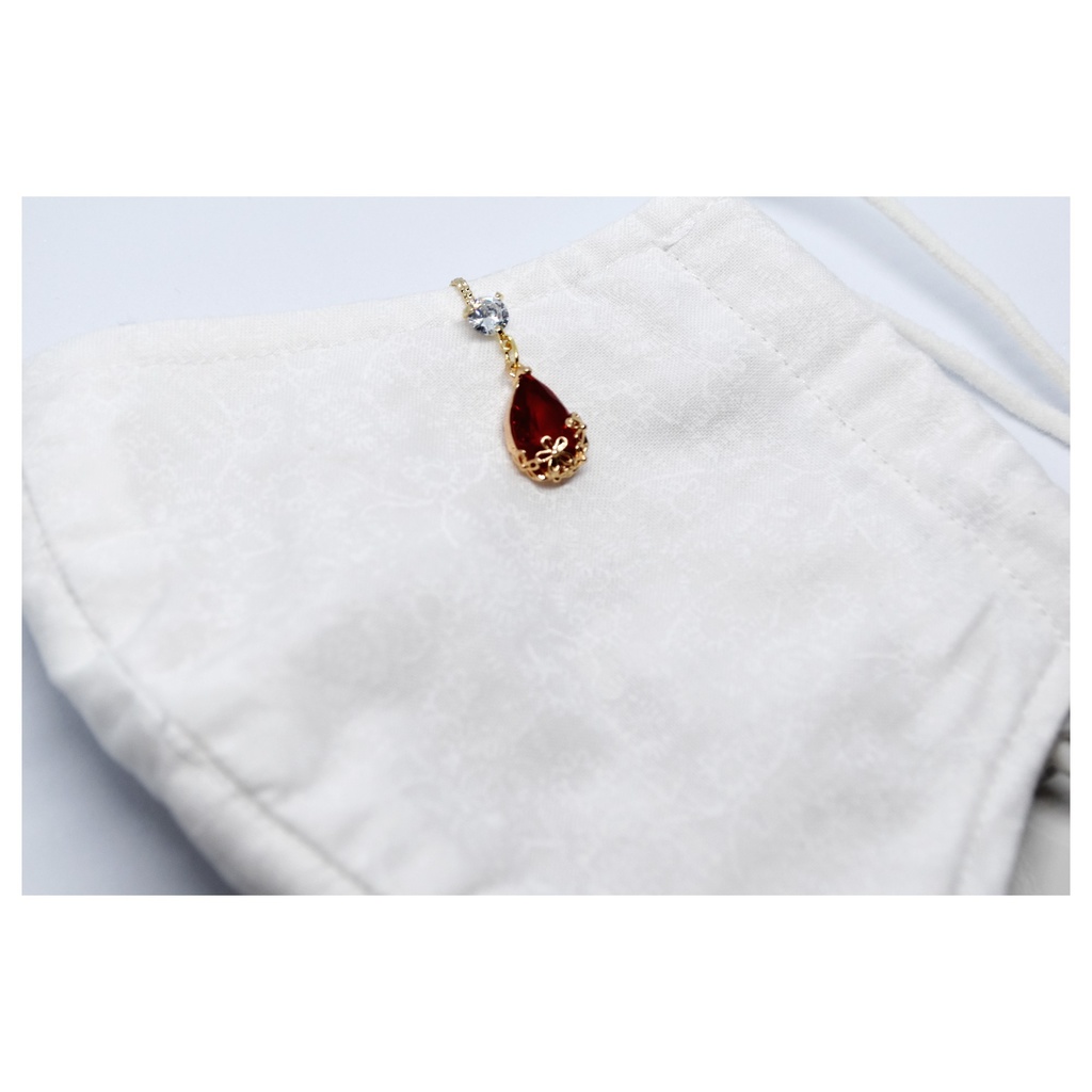 硝子どろっぷのマスククリップ 深紅