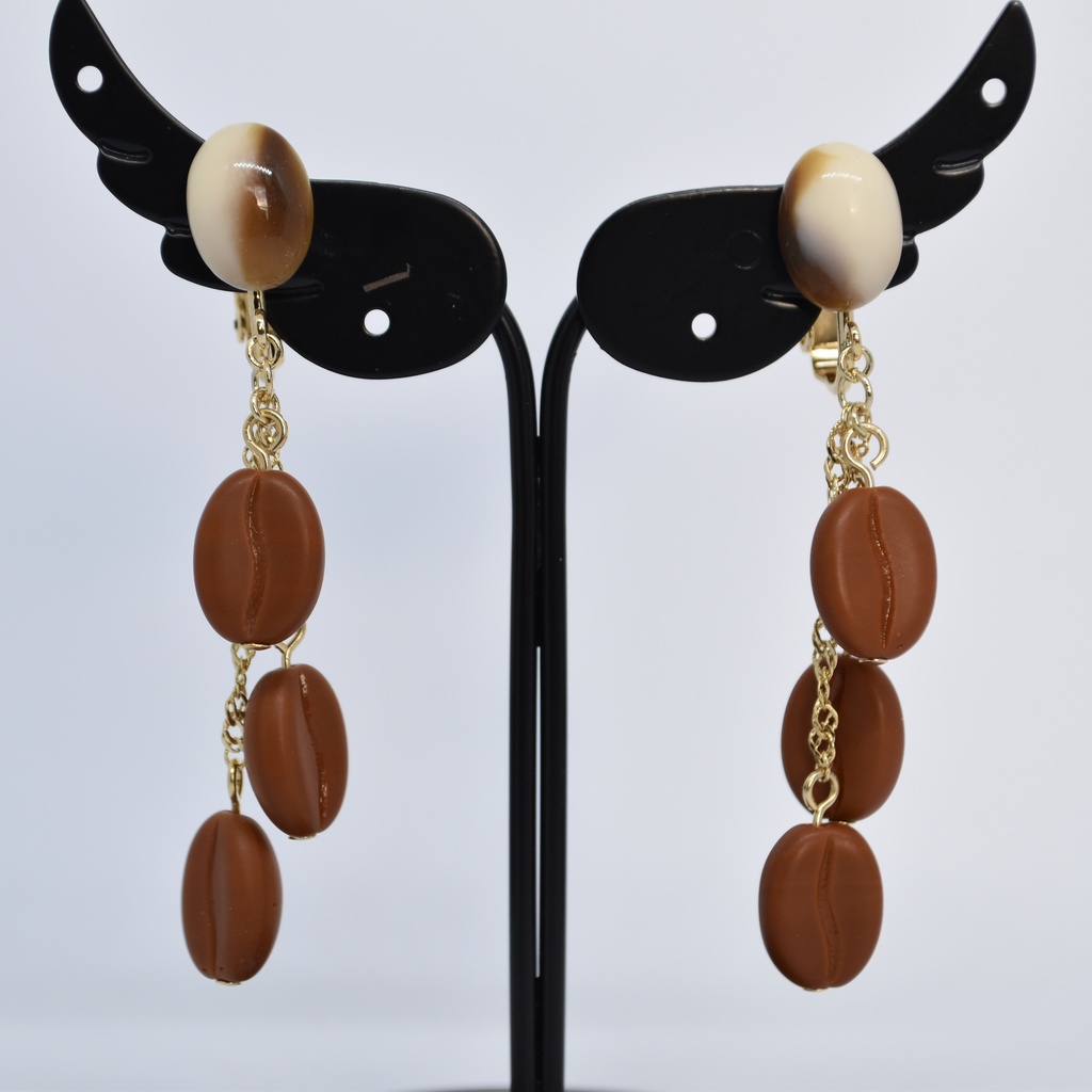 Bean to ”cafe au lait” イヤリング