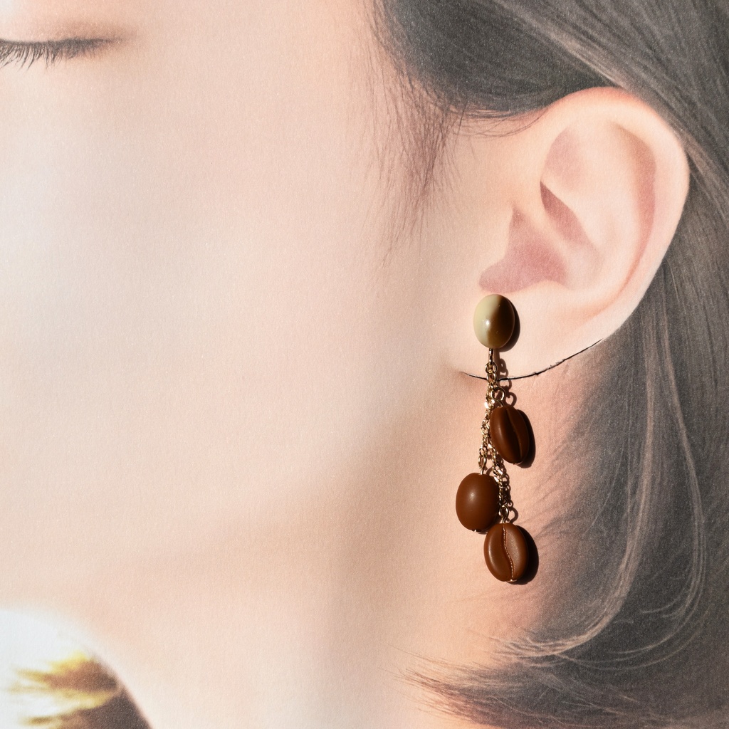 Bean to ”cafe au lait” イヤリング