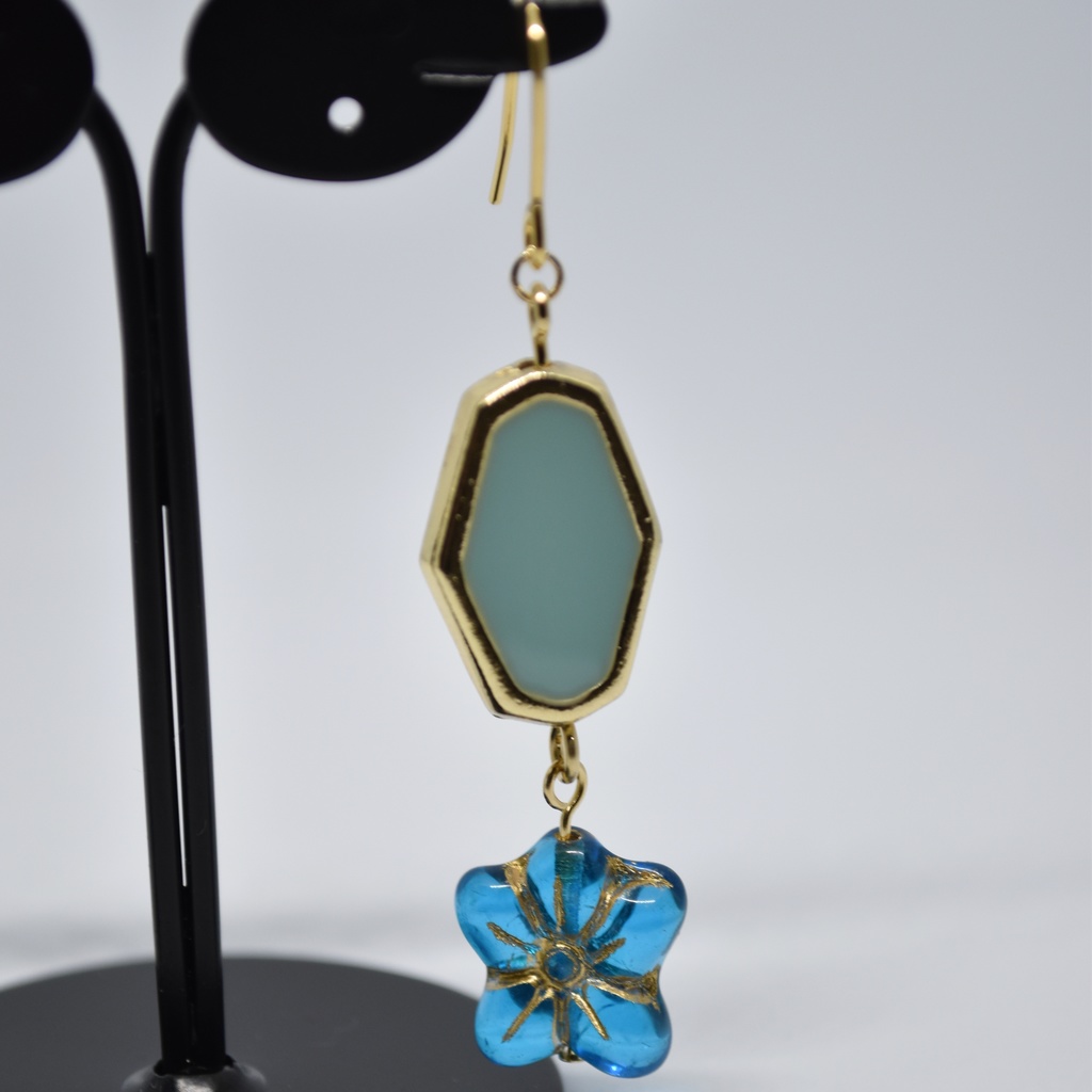 すみれの耳飾り(ピアス/イヤリング)