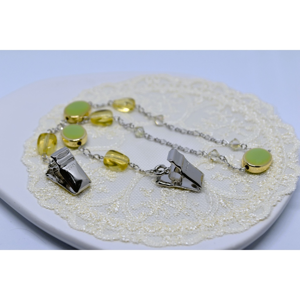 シトラスグリーンのハットクリップ