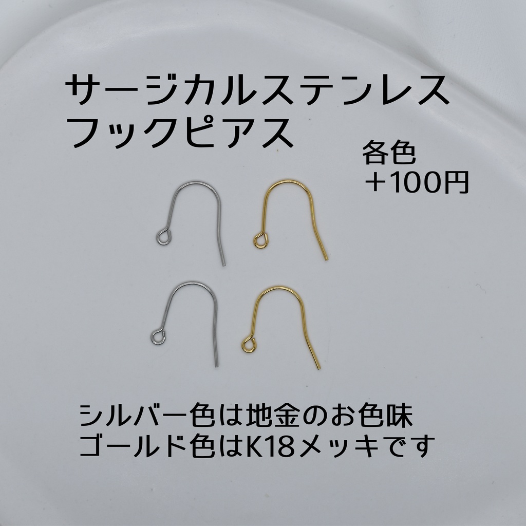 サージカルステンレス製金具に変更