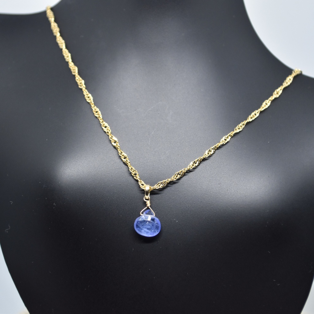 夜空色のペンダントセット(ペンダント・耳飾り)