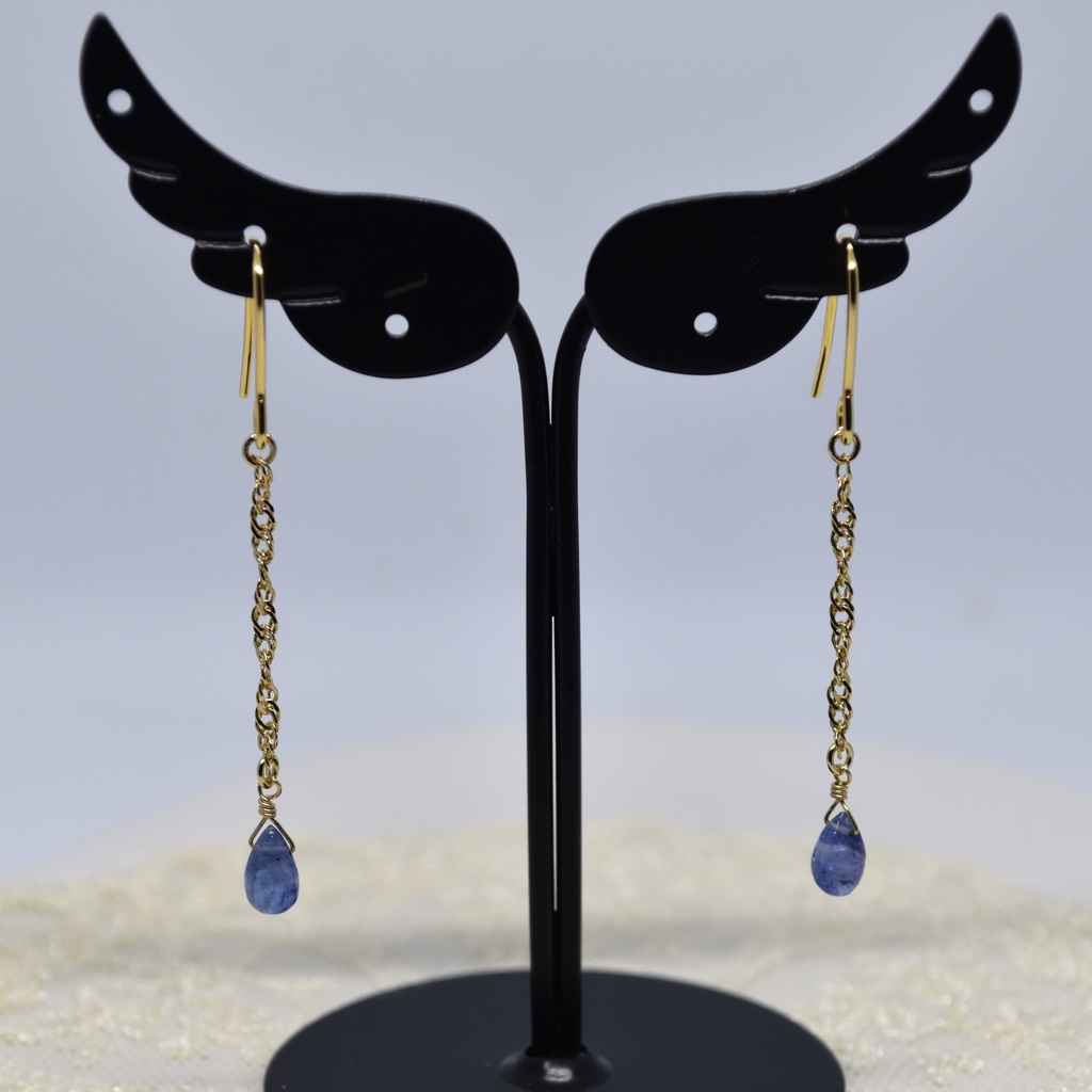 夜空色のペンダントセット(ペンダント・耳飾り)