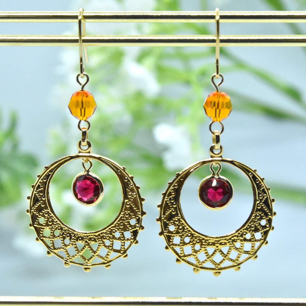 金輪の貴婦人 アーゼマ:B【十二神イメージ ピアス/イヤリング 】