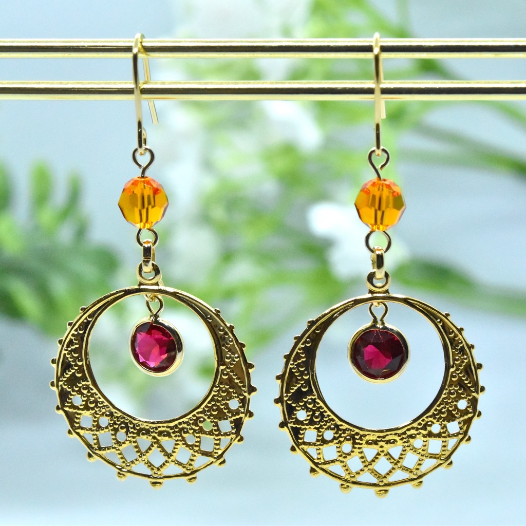 金輪の貴婦人 アーゼマ:B【十二神イメージ ピアス/イヤリング 】