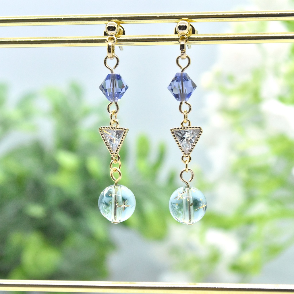 時紡ぐ二柱 アルジク・ニメーヤ【十二神イメージ ピアス/イヤリング 】