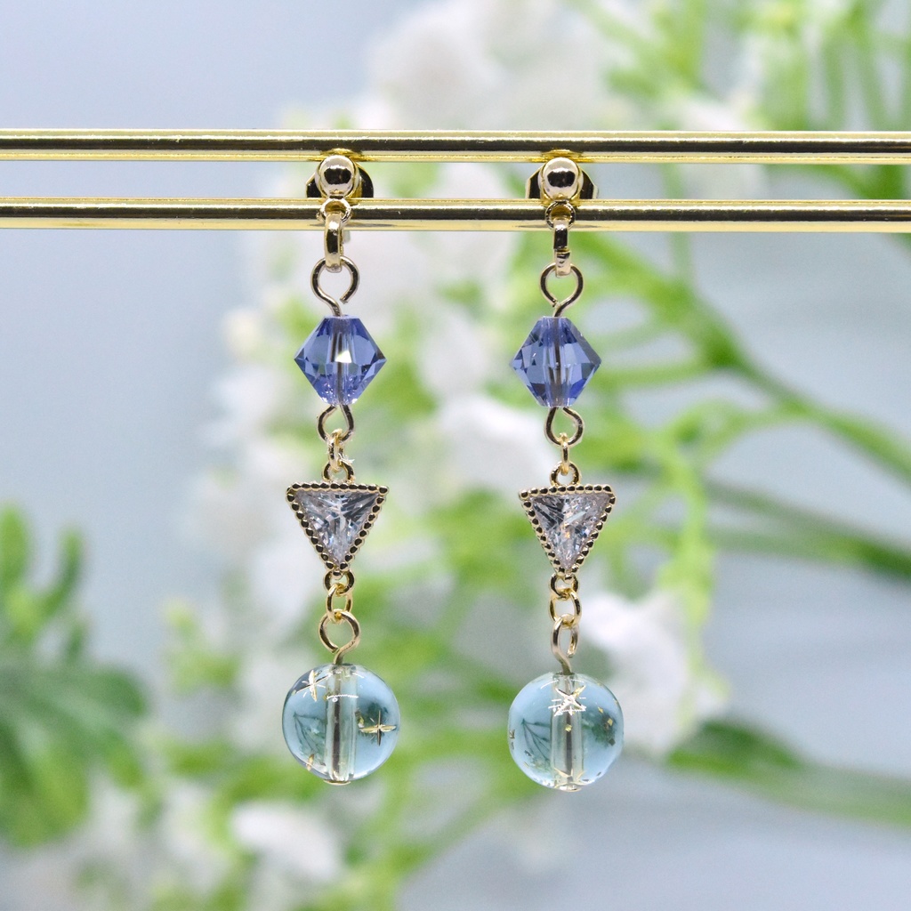 時紡ぐ二柱 アルジク・ニメーヤ【十二神イメージ ピアス/イヤリング 】