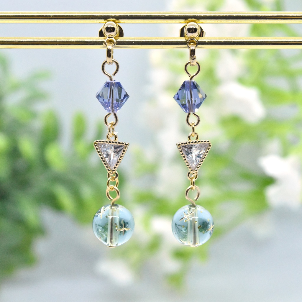 時紡ぐ二柱 アルジク・ニメーヤ【十二神イメージ ピアス/イヤリング 】