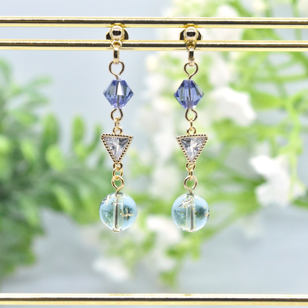 時紡ぐ二柱 アルジク・ニメーヤ【十二神イメージ ピアス/イヤリング 】