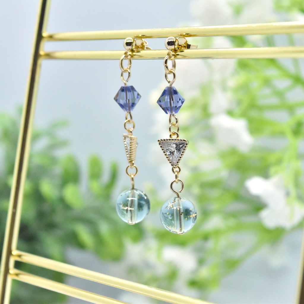 時紡ぐ二柱 アルジク・ニメーヤ【十二神イメージ ピアス/イヤリング 】