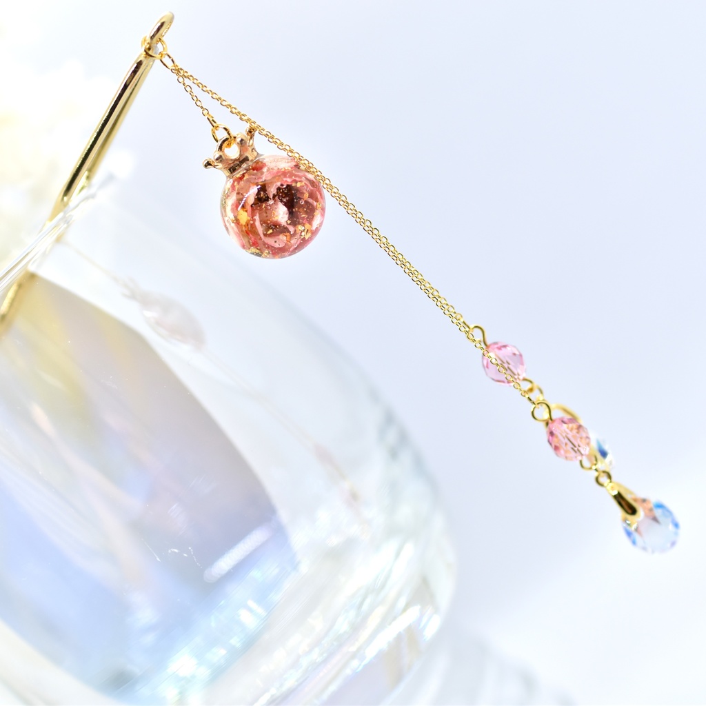 【Atelier petit Lotus様コラボ】Reine des fleurs かんざし・ピンク【再販予定なし】