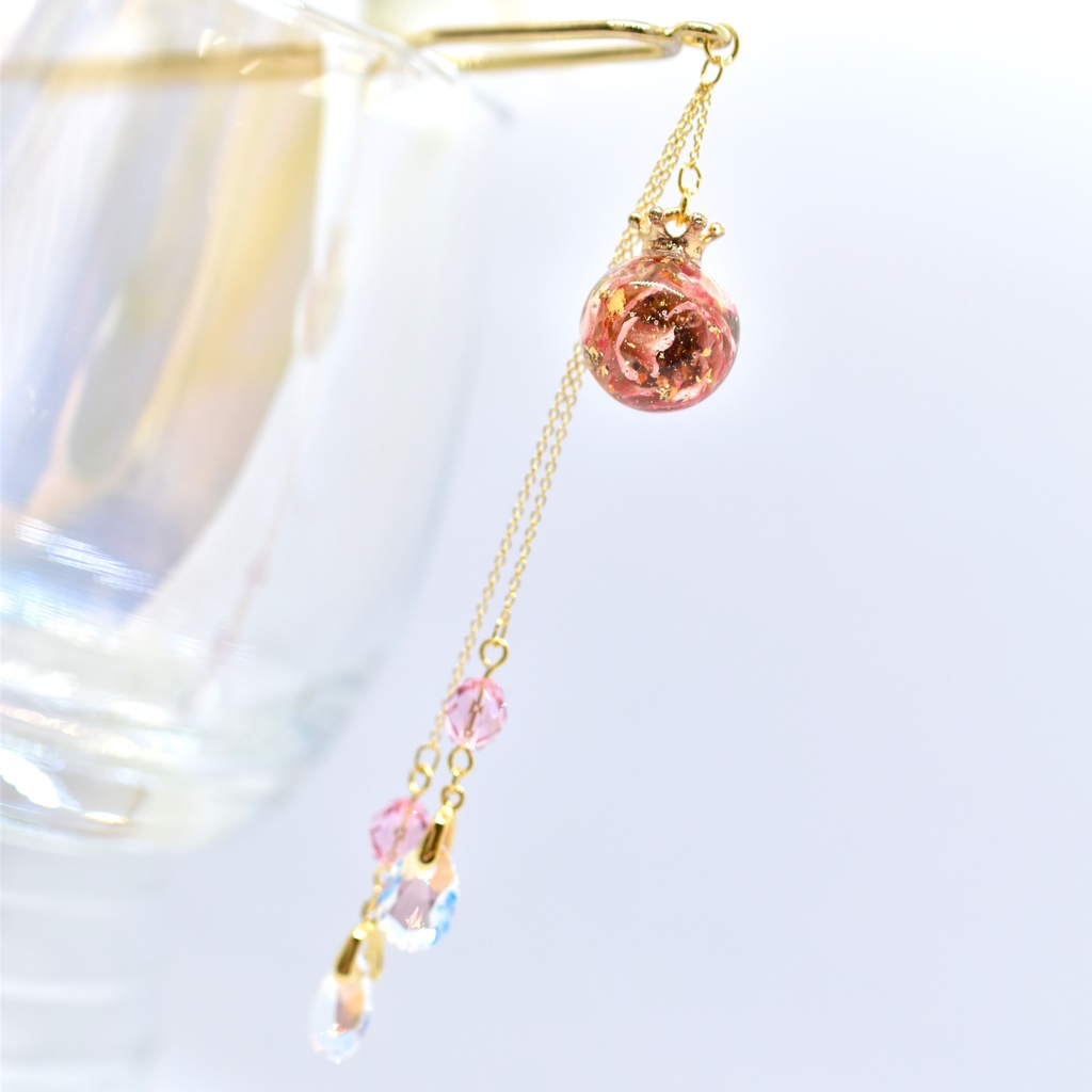 【Atelier petit Lotus様コラボ】Reine des fleurs かんざし・ピンク【再販予定なし】