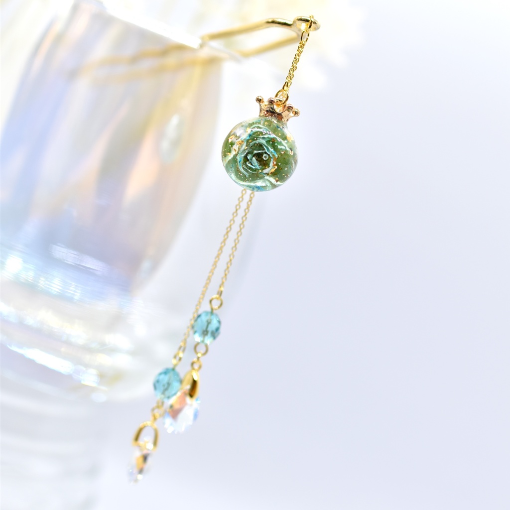 【Atelier petit Lotus様コラボ】Reine des fleurs かんざし・ブルー【再販予定なし】